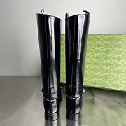 Okify Gucci Black Boots With Slim Horsebit  - 5