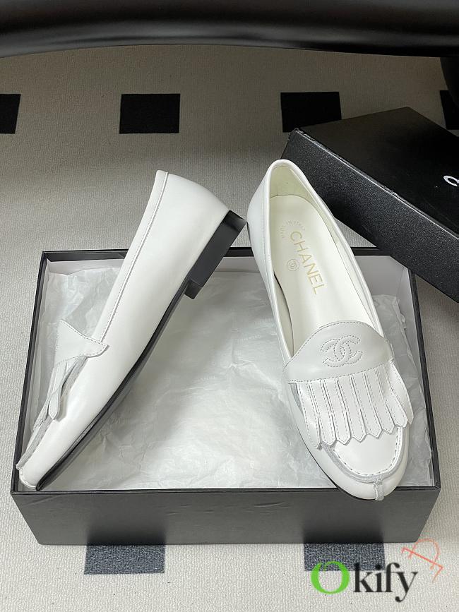 Okify CC White Vintage Loafers - 1
