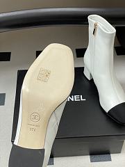 Okify CC White Ankle Boots 5cm - 5