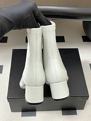 Okify CC White Ankle Boots 5cm - 4