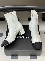 Okify CC White Ankle Boots 5cm - 3