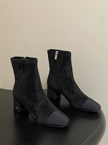 Okify CC Black Ankle Boots 5cm 25613
