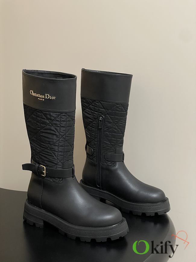 Okify Dior D-town Black Boots - 1