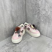 Okify Fendi Match Pink And White Sneakers 5cm - 2