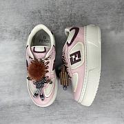Okify Fendi Match Pink And White Sneakers 5cm - 4