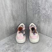 Okify Fendi Match Pink And White Sneakers 5cm - 6