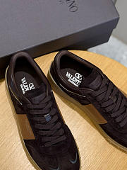 Okify Valentino Dark Brown Sneakers 25625 - 2