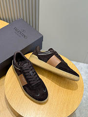 Okify Valentino Dark Brown Sneakers 25625 - 3