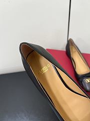 Okify Valentino Dark Brown Ballet Shoes 2cm - 3