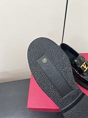Okify Valentino Black Shiny Loafers - 6