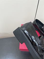 Okify Valentino Black Shiny Loafers - 4