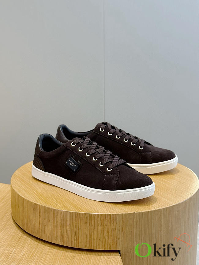 Okify Dolce & Gabbana Dark Brown Sneakers - 1
