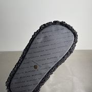 Okify Balenciaga Black Fur Slippers - 6