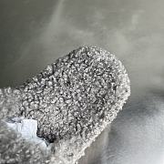 Okify Balenciaga Gray Fur Slippers - 3