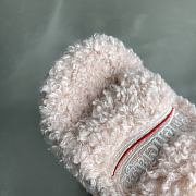 Okify Balenciaga Light Pink Fur Slippers - 6