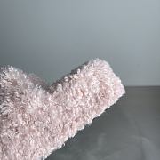 Okify Balenciaga Light Pink Fur Slippers - 3