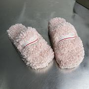 Okify Balenciaga Light Pink Fur Slippers - 1