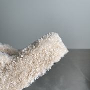 Okify Balenciaga White Fur Slippers - 3