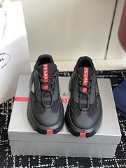 Okify Prada Black And Red Sneakers - 6