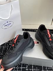 Okify Prada Black And Red Sneakers - 4