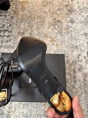 Okify YSL Black Silk Heels 9.5cm - 5