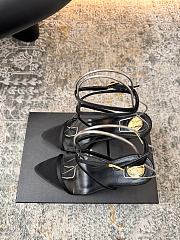 Okify YSL Black Silk Heels 9.5cm - 4