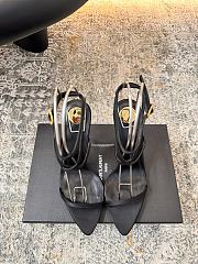 Okify YSL Black Silk Heels 9.5cm - 3