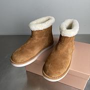 Okify MiuMiu Brown Snow Boots - 5