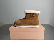 Okify MiuMiu Brown Snow Boots - 1