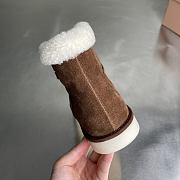 Okify MiuMiu Dark Brown Snow Boots - 4
