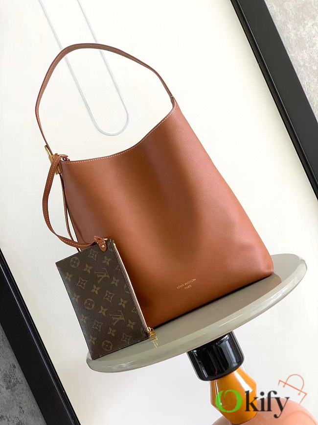 Okify Louis Vuitton Loe Key Hobo MM Bag In Brown M24974 31x35x18cm - 1