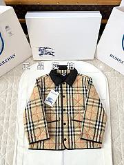 Okify Burberry Check Quilted Jacket For Kids - 1