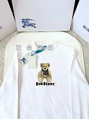 Okify Burberry Bear White Sweater For Kids  - 3