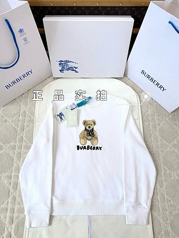 Okify Burberry Bear White Sweater For Kids 