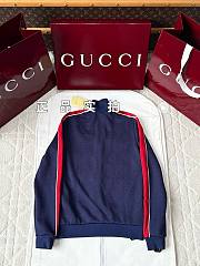 Okify Gucci Dark Blue Jacket For Kids  - 5