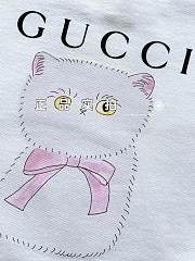 Okify Gucci Cat White Sweater For Kids  - 3