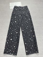 Okify CC Black Jeans With Many Tiny Stickers - 2
