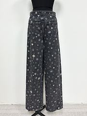 Okify CC Black Jeans With Many Tiny Stickers - 4