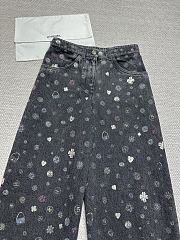 Okify CC Black Jeans With Many Tiny Stickers - 5
