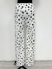 Okify CC White Jeans With Many Black Tiny Stickers - 5