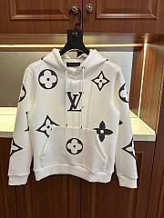 Okify Louis Vuitton White Monogram Hoodie - 1