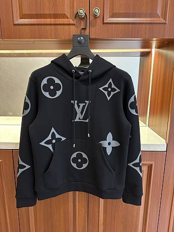 Okify Louis Vuitton Black Monogram Hoodie