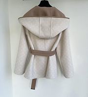 Okify Louis Vuitton Beige And White Cashmere Coat - 4
