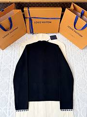 Okify Louis Vuitton Black Knitted Vest Jacket - 2