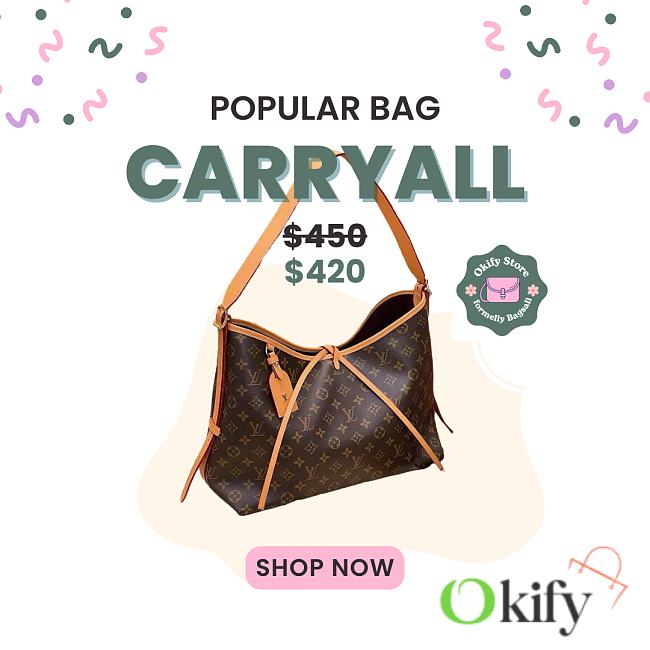 Okify Louis Vuitton Carryall MM Bag M46197 39x30x15cm - 1