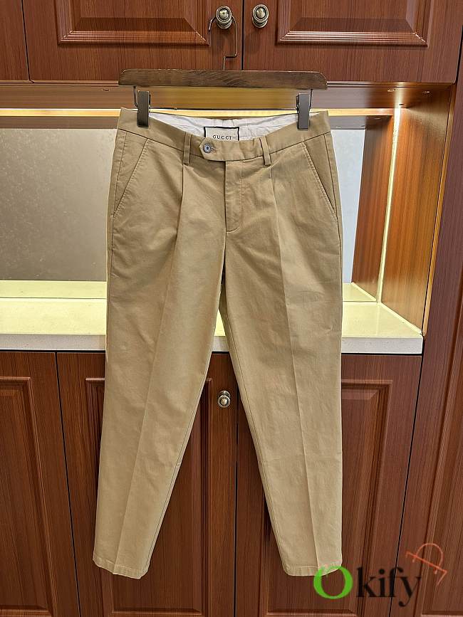 Okify Gucci Beige Casual Pants 25682 - 1