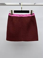 Okify CC Set Of Red Tweed Vest Suit - 4