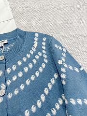 Okify CC Blue Cashmere Cardigan  - 4