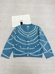 Okify CC Blue Cashmere Cardigan  - 1