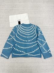 Okify CC Blue Cashmere Cardigan  - 3
